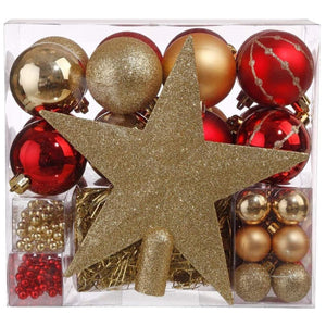 Kit de Bolas de Navidad – 44 Piezas Multicolor